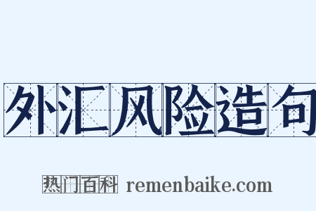 外汇风险造句是什么意思的图片